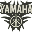 Yamaha-tribal-logo-wall-hanging-v1.png 2D Yamaha tribal logo wall hanging