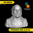 John-Quincy-Adams-Personal.png 3D Model of John Quincy Adams - High-Quality STL File for 3D Printing (PERSONAL USE)