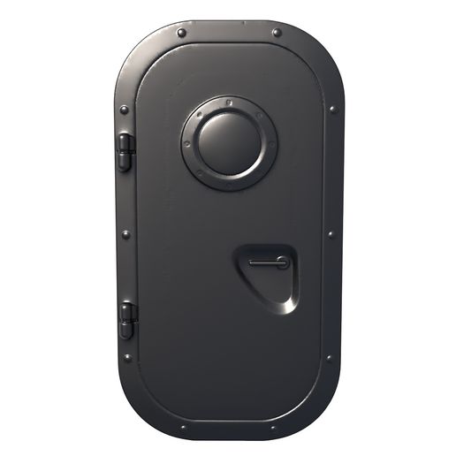 ship door / ship door stl / door printer / Bulkhead ship / Door Wall Decal