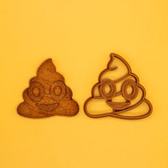 caca1.jpg Free STL file Poop cokie cutter・3D printing template to download