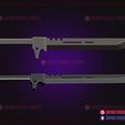 Kaiju_no_8_sword_3d_print_model_04.jpg Kaiju No.8 Soshiro Hoshina Sword - Anime Cosplay Weapon - Monster #8