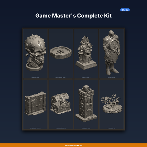 Game Master's Complete Kit - 8-Model STL Bundle