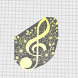 music-note-art-by-futurix3D.png MUSIC SIGN WALL ART 2D SCULPTURE
