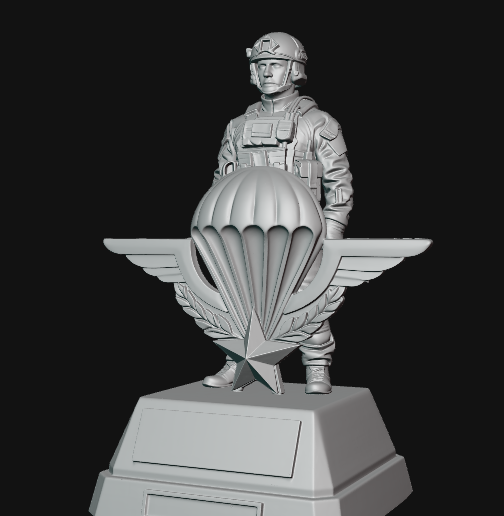 Parachutiste avec brevet (2 versions)