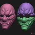 13.jpg Dallas Mask - Payday 2 Mask - Halloween Cosplay Mask 3D print model