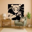 ph94mg.png Sailor Moon - Chibiusa Holding A Stuffed Animal