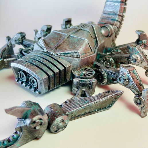 IMG_2532.jpeg Mechanical Scorpion - Print in Place Desk Organizer | Pen Holder