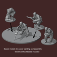 modelsBaseVariant.png German Paratroopers with MG34 WW2 Set B  1/72 scale