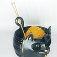 Capture d’écran 2017-07-28 à 18.36.15.png Free STL file Cat Yarn Bowl・3D printing design to download