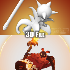 PyroMage05.png Pyro Abyss Mage Staff Genshin Impact STL