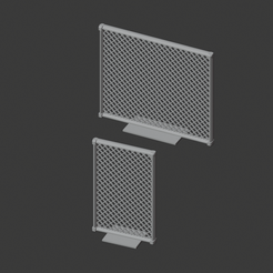 Fences.png Archivo 3D Juego de vallas de alambre a escala 28 mm・Idea de impresión 3D para descargar