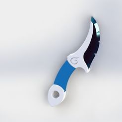 rendu.JPG Free STL file Maeve's knife (Paladins)・3D printable object to download, LowPoly_Square