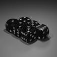 Kitty-Rounded-D6-3.png Kitty Cat Pawprint Dice D6