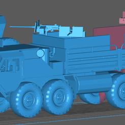 HEMT3D.png Archivo STL gratis HEMTT GUN TRUCK・Diseño imprimible en 3D para descargar