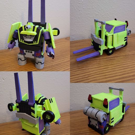 Transformers Animated Dirt Boss Figure 3D model