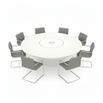 round-table-2.png Modern Round Conference Table and Chairs Set