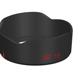 Lens.Hood_RF16.jpg STL file Lens Hood RF16mm・3D printing model to download, ograzioli