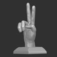 2.jpg Low poly Hand sign two fingers, Hand sign two fingers