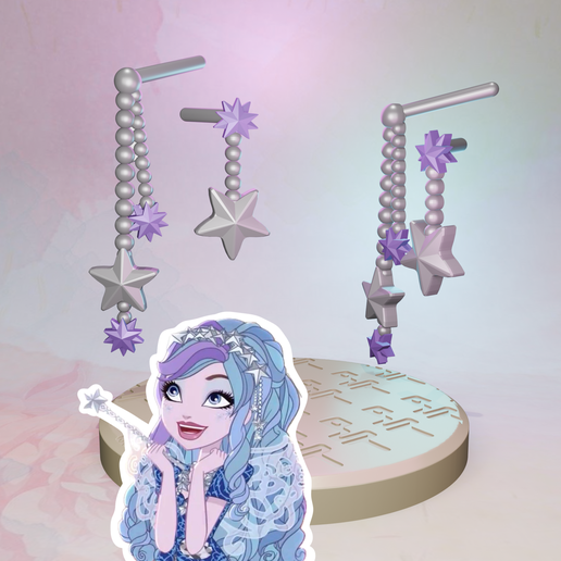 Ever After High custom basic Farrah Goodfairy doll earrings inspired