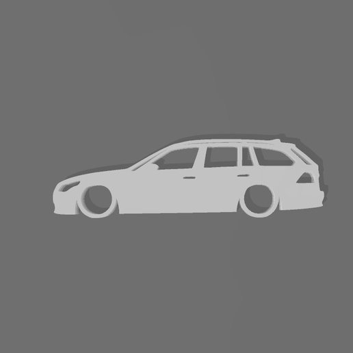 Bmw E61 side key ring 3D model preview