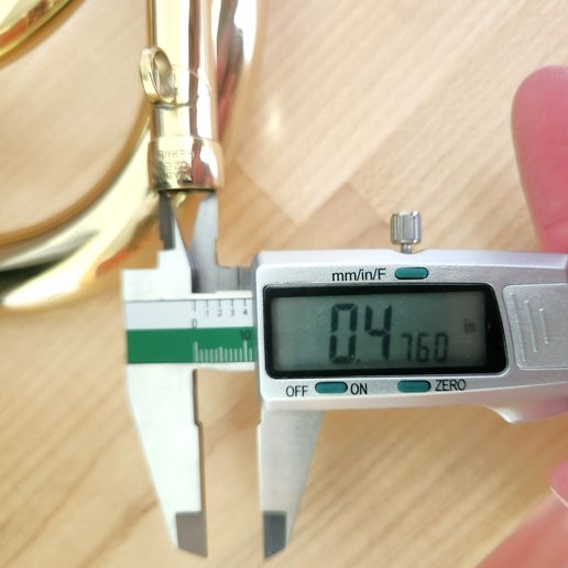 Receiver-measurement-5.jpg Amati-Kraslice A51 natural trumpet/bugle mouthpiece 3D rendering