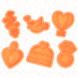 main.png Valentines day elements cookie cutter set of 6