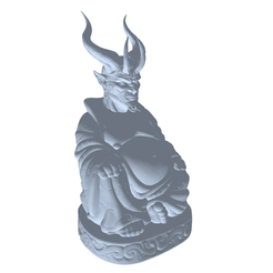 model-1.png Fichier STL gratuit MEZACH, LE DÉMON GARDIEN DE LA PORTE (BOUDDHA)・Idée pour impression 3D à télécharger