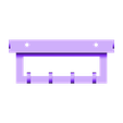 bigger_key_holder.STL Key holder with shelf