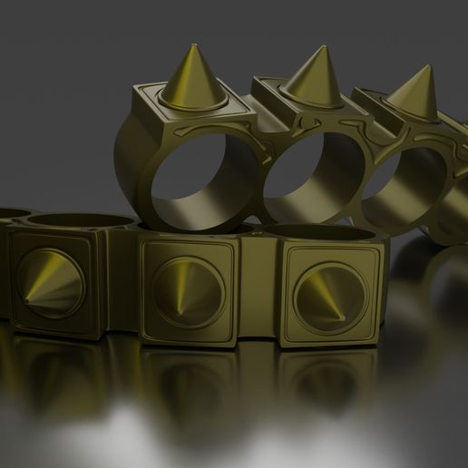 Black Krrsantans' Knuckle Dusters 3D model