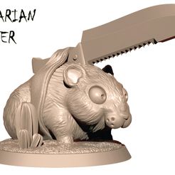barbarian-hamster.jpg STL file BARBARIAN HAMSTER 32mm・3D printer design to download