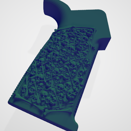 Skull AR grip 3D model