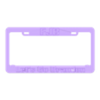 FJB plateLicense_Plate_FJB.stl FJB license plate frame