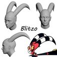 Helluva-Boss-Blitzo-horns-STL-pack-3D-print-model.jpg Helluva Boss characters horns STL pack 3D print model