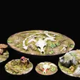 frontpic.png Wild Forest Set (25 Pre-supported miniature bases +2 bonus model)