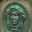 LeothaVer7Details-4.jpg Haunted Mansion Madame Leotha Tombstone 3D Printable Sculpt