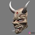 02.JPG Hannya Mask -Satan Mask - Demon Mask for cosplay