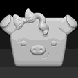 Picture1.png Pig planter 2- STL for 3D Printing