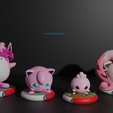 Igglybuff-evo-line.png Igglybuff, jigglypuff, Wigglytuff and Scream tail 3D print model