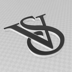 2.jpg Archivo STL LOGO VICTORIA SECRET・Modelo para descargar e imprimir en 3D