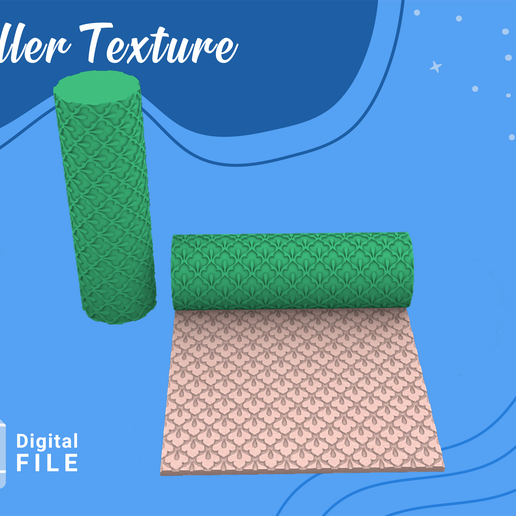 ROLLER POLYMER CLAY 2 VERSION+HOLLOW+SOLID/EULITEC.COM/CC/COPYRIGHTED LICENSE 3D model