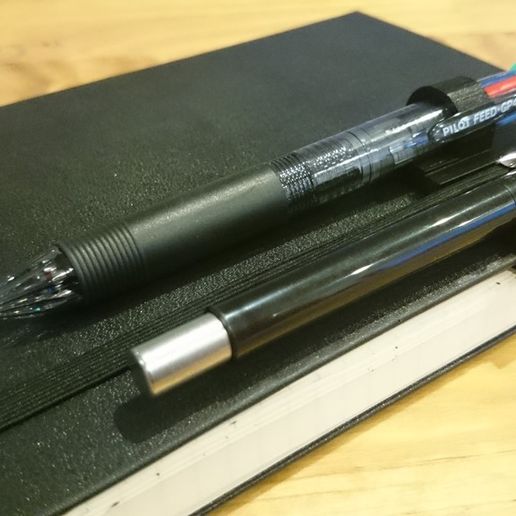 Free 3D file Moleskine Notebook Pen Holder・3D printing design to download・Cults
