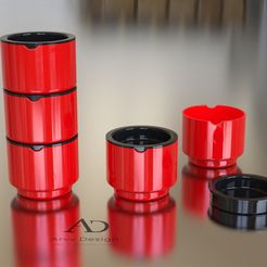 Boite-ronde-gerbable.jpg STL file Stackable multi-purpose box - Boite multi-usages gerbable・Design to download and 3D print