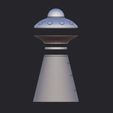 1-06.jpg UFO Tractor Beam Table Lamp - IKEA MITTLED Compatible - 3D Print & CNC Ready