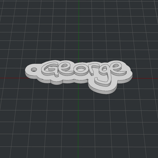 Keychain George 3D model