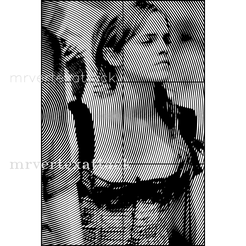 complete-image.png Fichier STL ART MURAL - EMMA WATSON・Modèle imprimable en 3D à télécharger