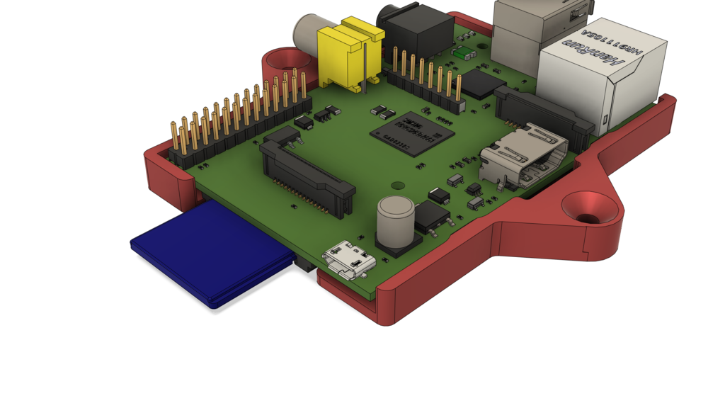 Download free STL file Raspberry Pi Model B - simplistic case • 3D ...