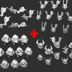 Nights-of-the-Haunt-Bundle.png 3D file Knights of the Haunt Bundle・3D printing template to download