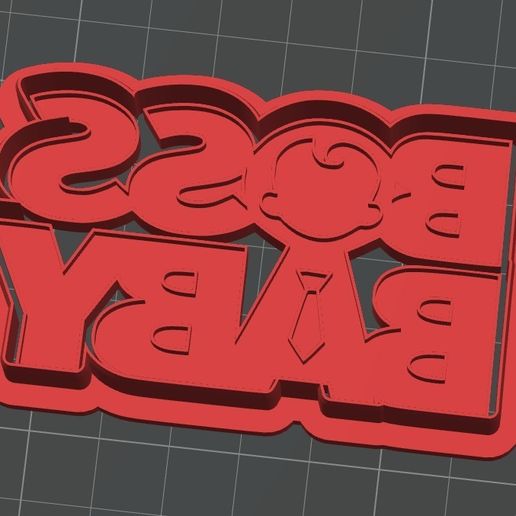 BOSS BABY Cookie Cutters - Mold -  Patron Bebek kurabiye kalıbı