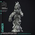 Ember-5.jpg Ember - Fire Elemental - Dungeon Cleaning Inc - PRESUPPORTED - Illustrated and Stats - 32mm scale