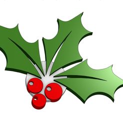 HollyCherriespic.jpg HOLLY CHERRIES BRANCH XMAS